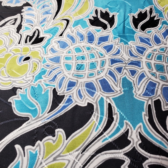 JM Collection Women 3/4 sleeve liquid knit round neckline top 1X plus size - Picture 8 of 10